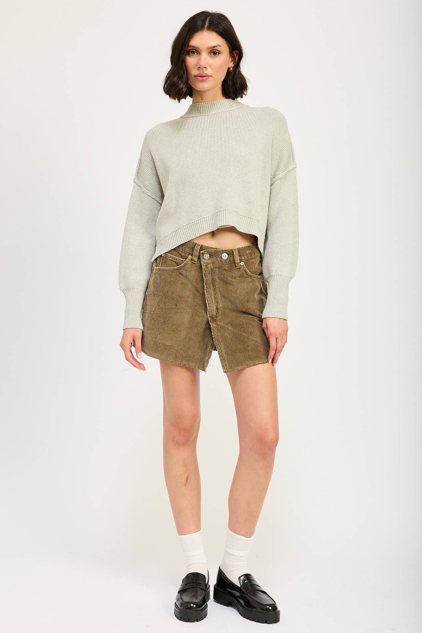 Emory Park - Wholesale Knit Sweater - Women's - MOCK NECK OVERSIZED SWEATER7