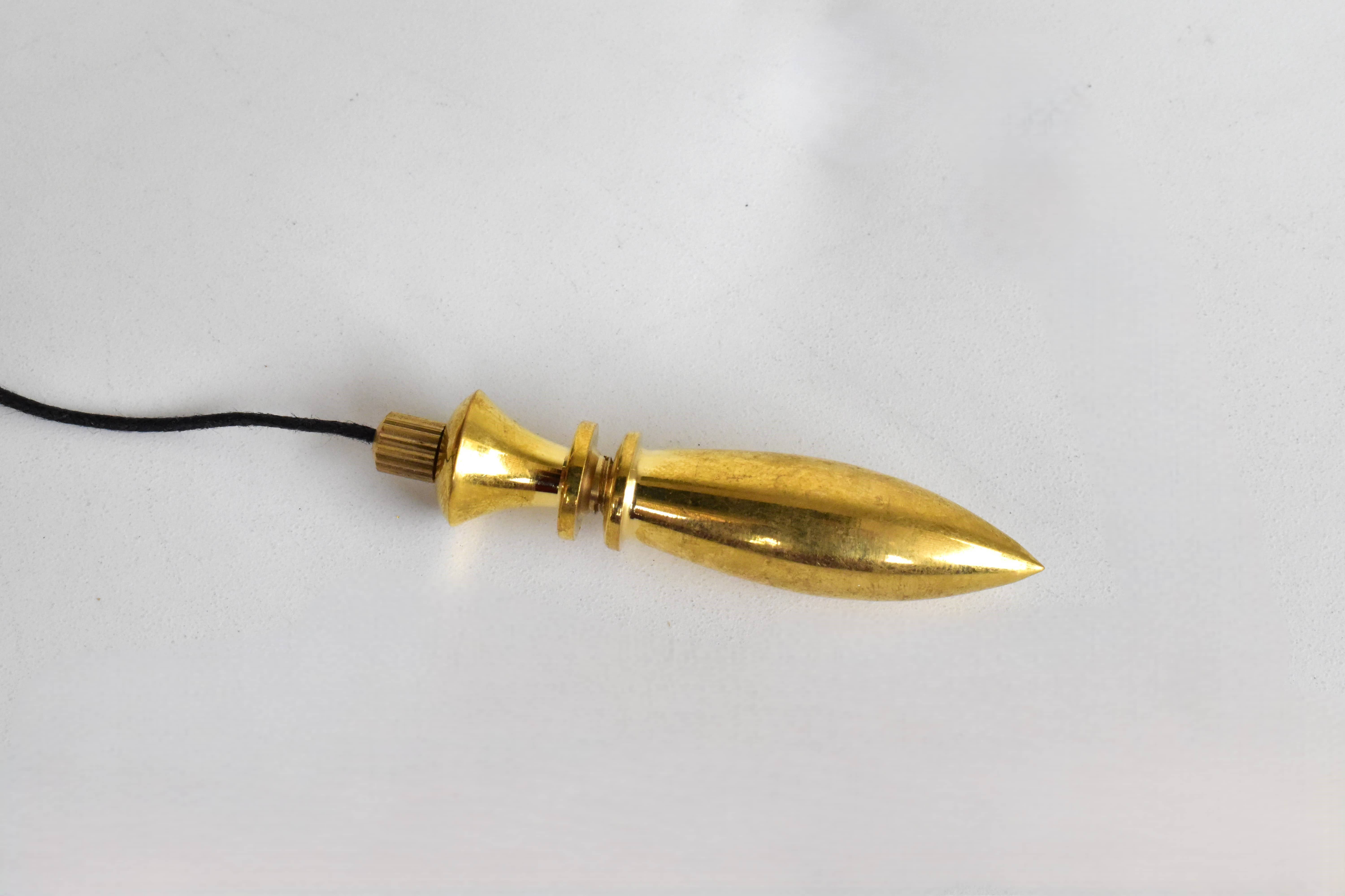 Soothing Crystals - Wholesale Meditation Supplies - Bullet Brass Pendulum Silver Metal Egyptian Pendulums2