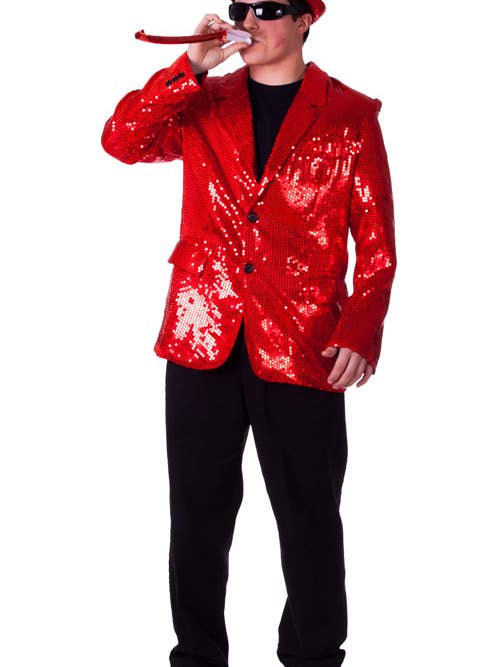 Red Sequined Blazer Costume for wholesale by Dress Up America