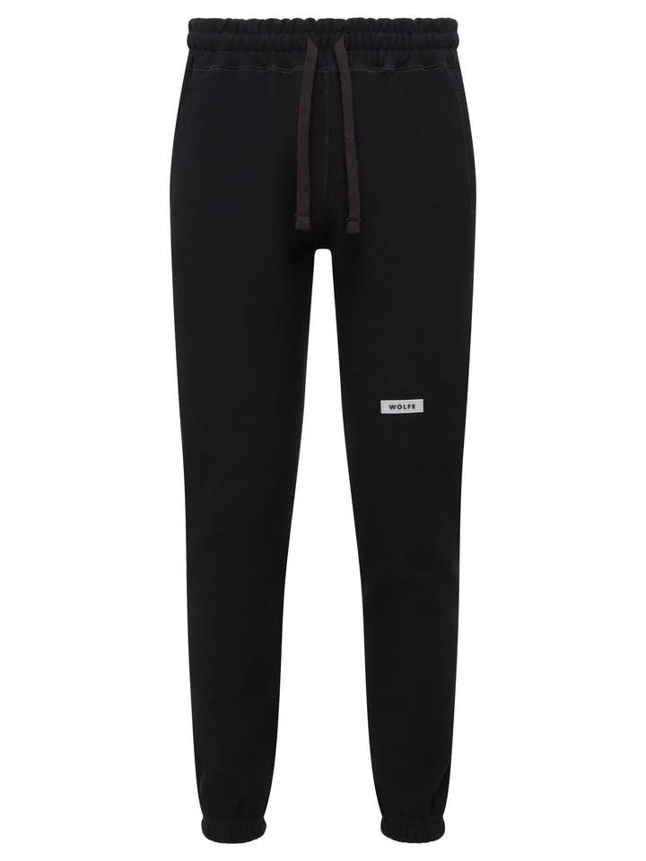 Pantaloni da jogging neri Quesnel per la vendita all'ingrosso da parte di Wolfe Co. Apparel and Goods®