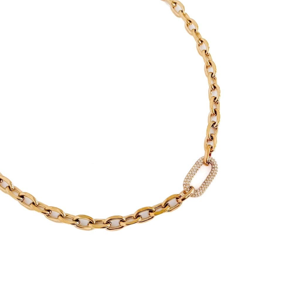 Pretty Simple - Wholesale Link & Chain Necklace - Michaela Diamond Chain Necklace - WATERPROOF3