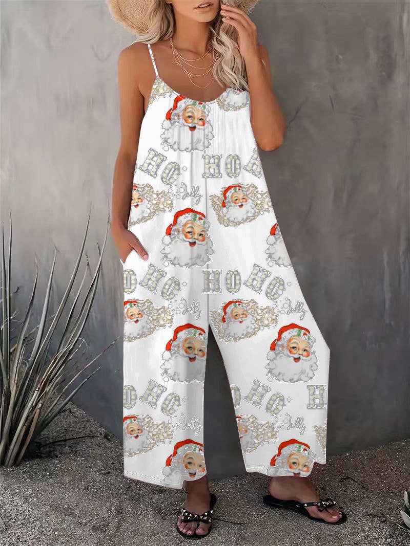 HIDDENBRAND - Wholesale Jumpsuit - Women's - Casual Sleeveless Floral Print Jumpsuit4