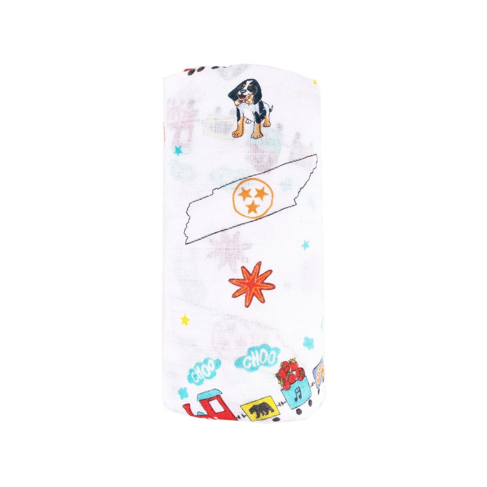 Little Hometown - Wholesale Swaddle - Baby - Tennessee Baby Muslin Swaddle Receiving Blanket6