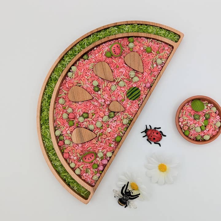 Watermelon Sensory Play Tray - Large for wholesale by Carved Together Co