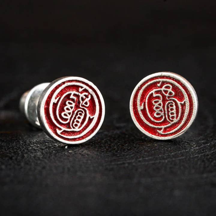 Taoist Stud Earrings for wholesale by Coppertist.wu