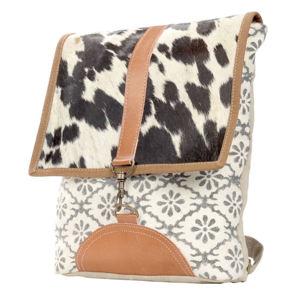 Clea Ray Canvas Bags & Clothing - Wholesale Backpack - Women's - Small Backpack With Cowhide Flap2