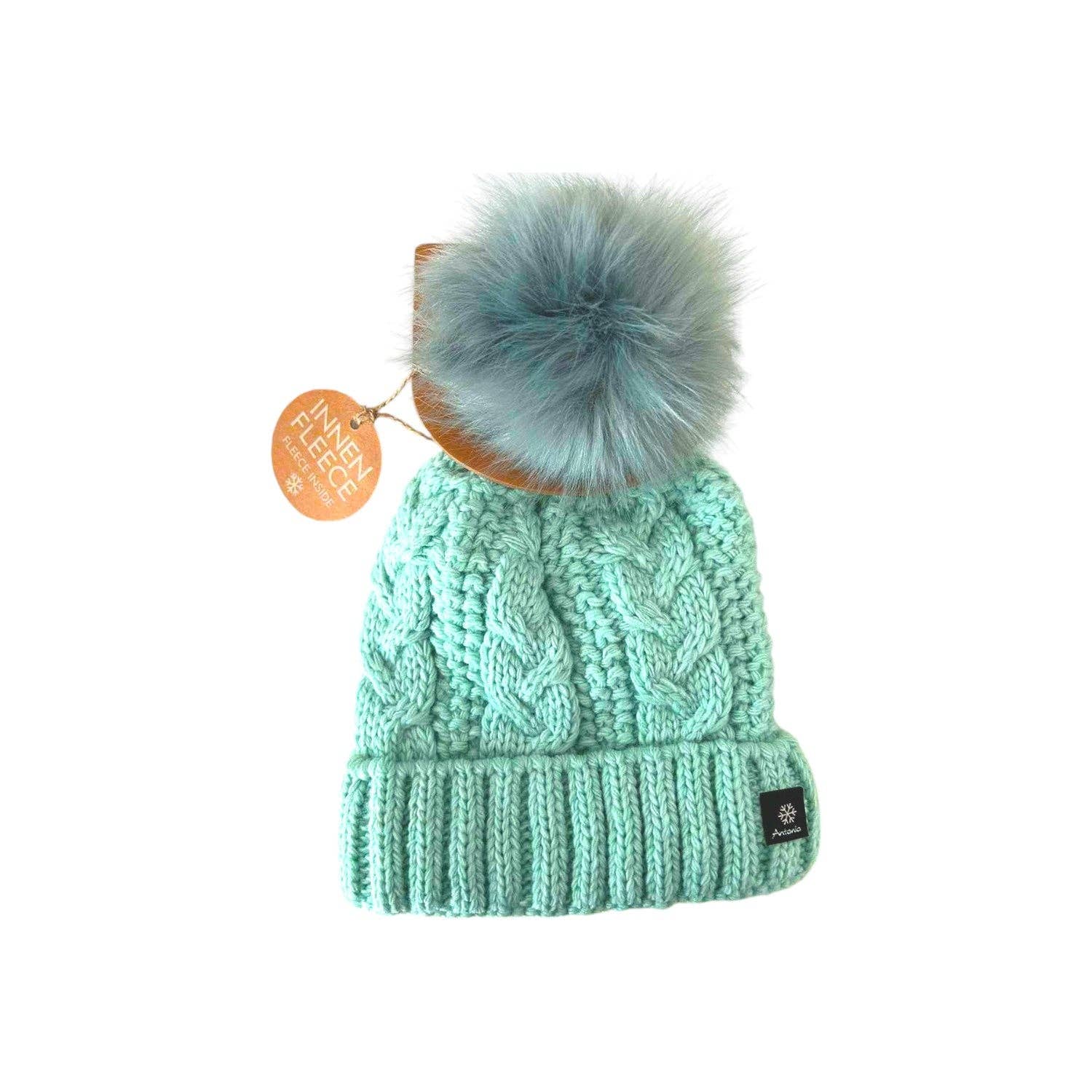 VewoTex - Wholesale Beanie - Women's - Knitted hat for women » lined winter hat with fleece » bobble hat » women's hat with cable pattern3