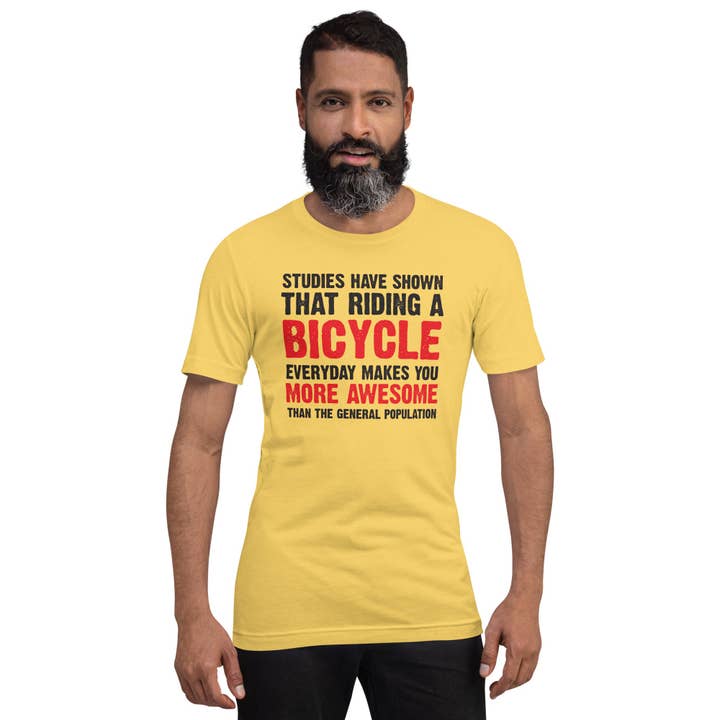 T-shirt unisex Riding a Bycicle per la vendita all'ingrosso da parte di Souverista