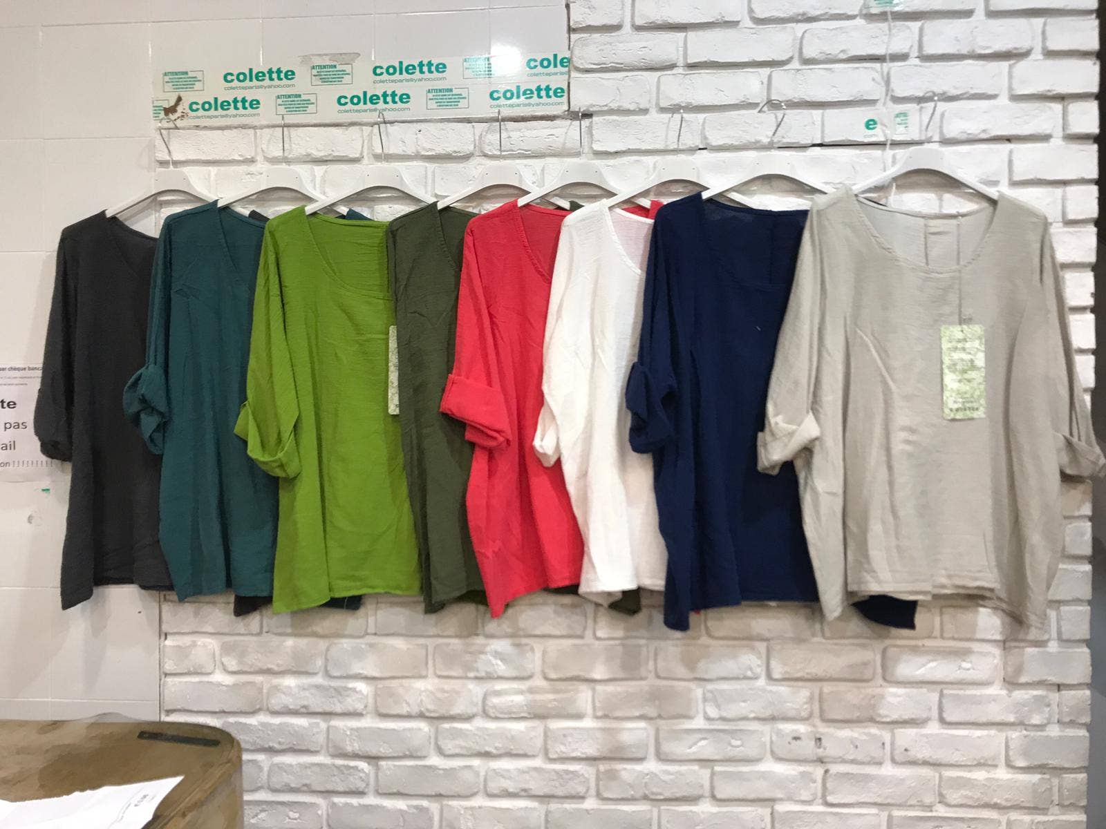 la maison des fibres naturelles – wholesale T-shirt – women's – t-shirts 1101 + SIZE60%cotton 40%linen7