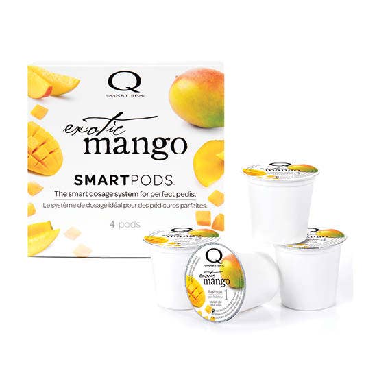 Qtica Smart Spa Smart Pod 4-Step Pedicure Kit - Exotic Mango for wholesale by Zoya, Qtica, Smart Spa