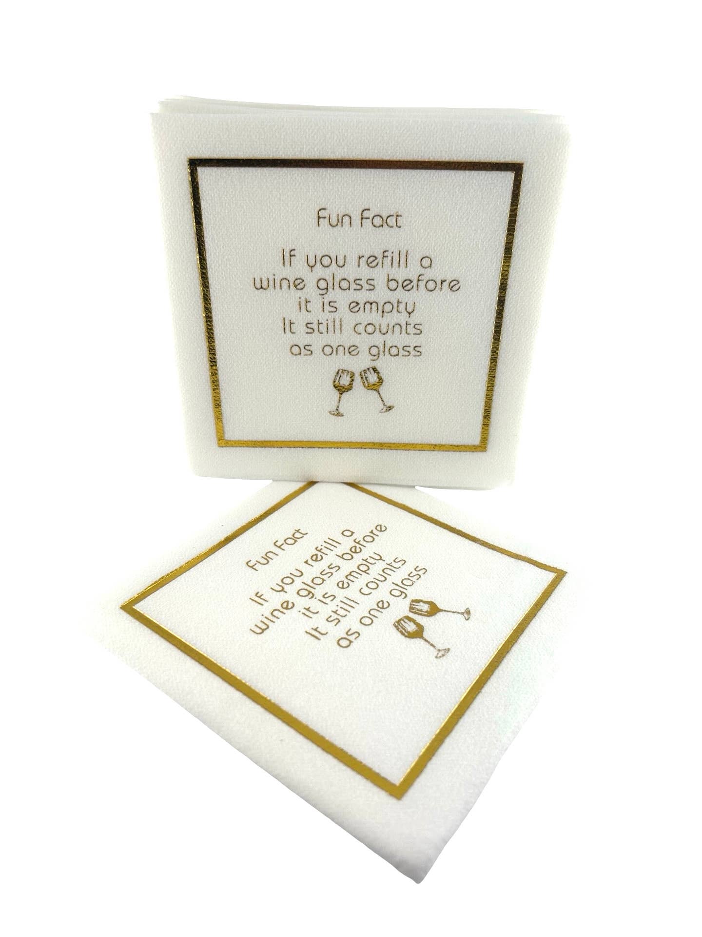 Maven Home - Wholesale Disposable Napkin - Linen-Feel Cocktail Napkins, Fun Fact5