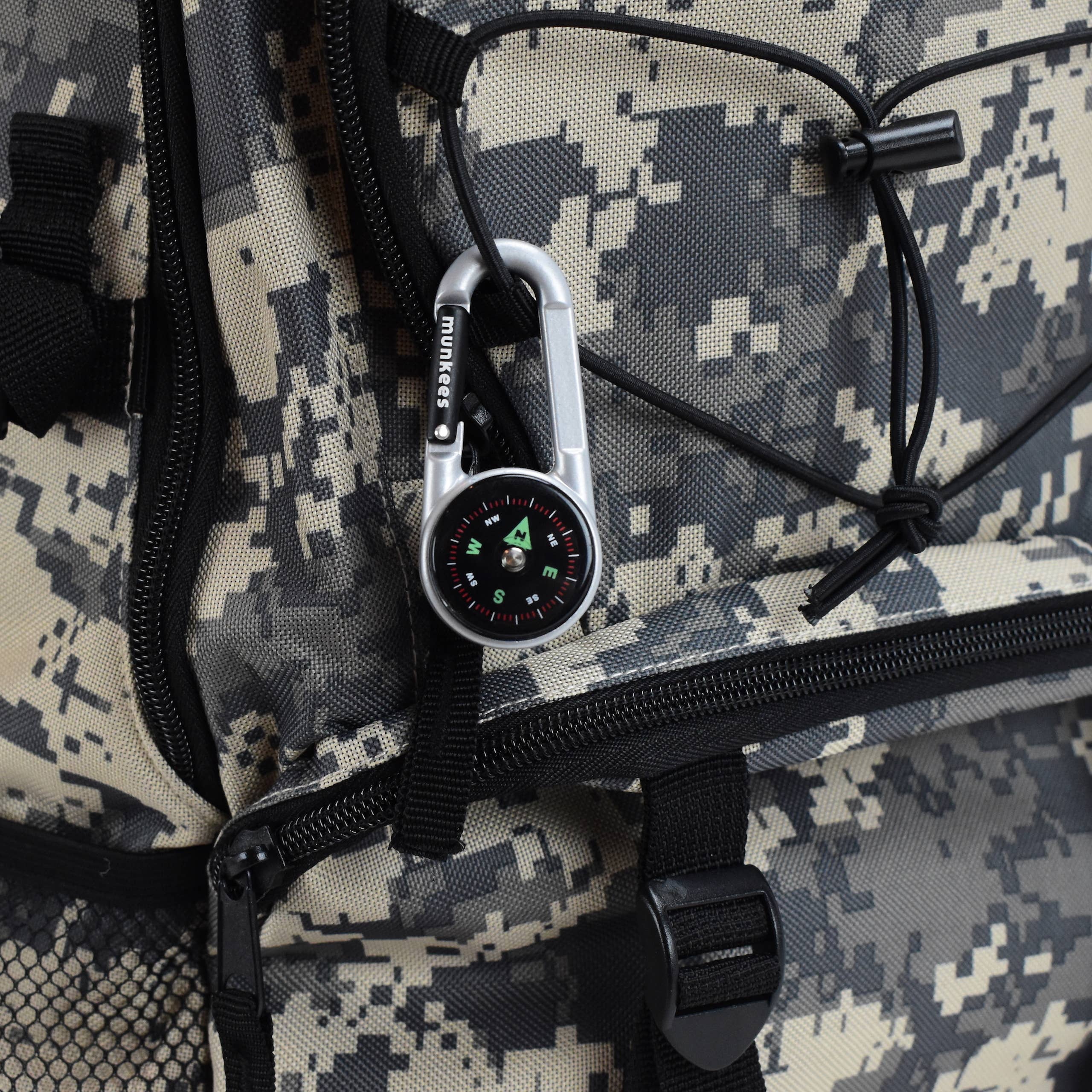 AceCamp - Wholesale Navigational Compass - Carabiner Compass with Thermometer1