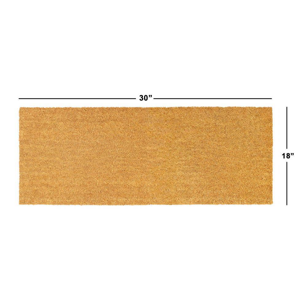 RugSmith - Wholesale Door Mat - RugSmith Natural Machine Tufted Coir Doormat, 18" x 30"2