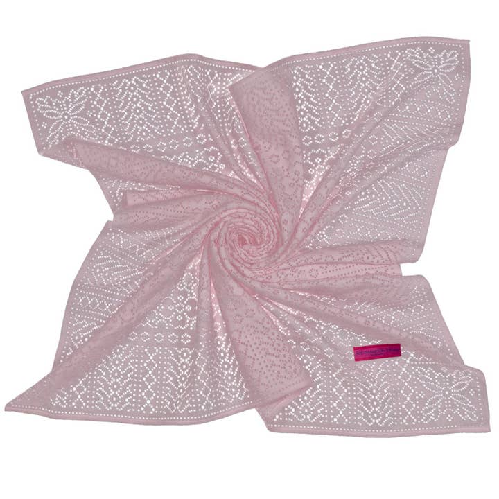 Southampton Home Lace Weave Baby Shawl for wholesale by Prince of Scots