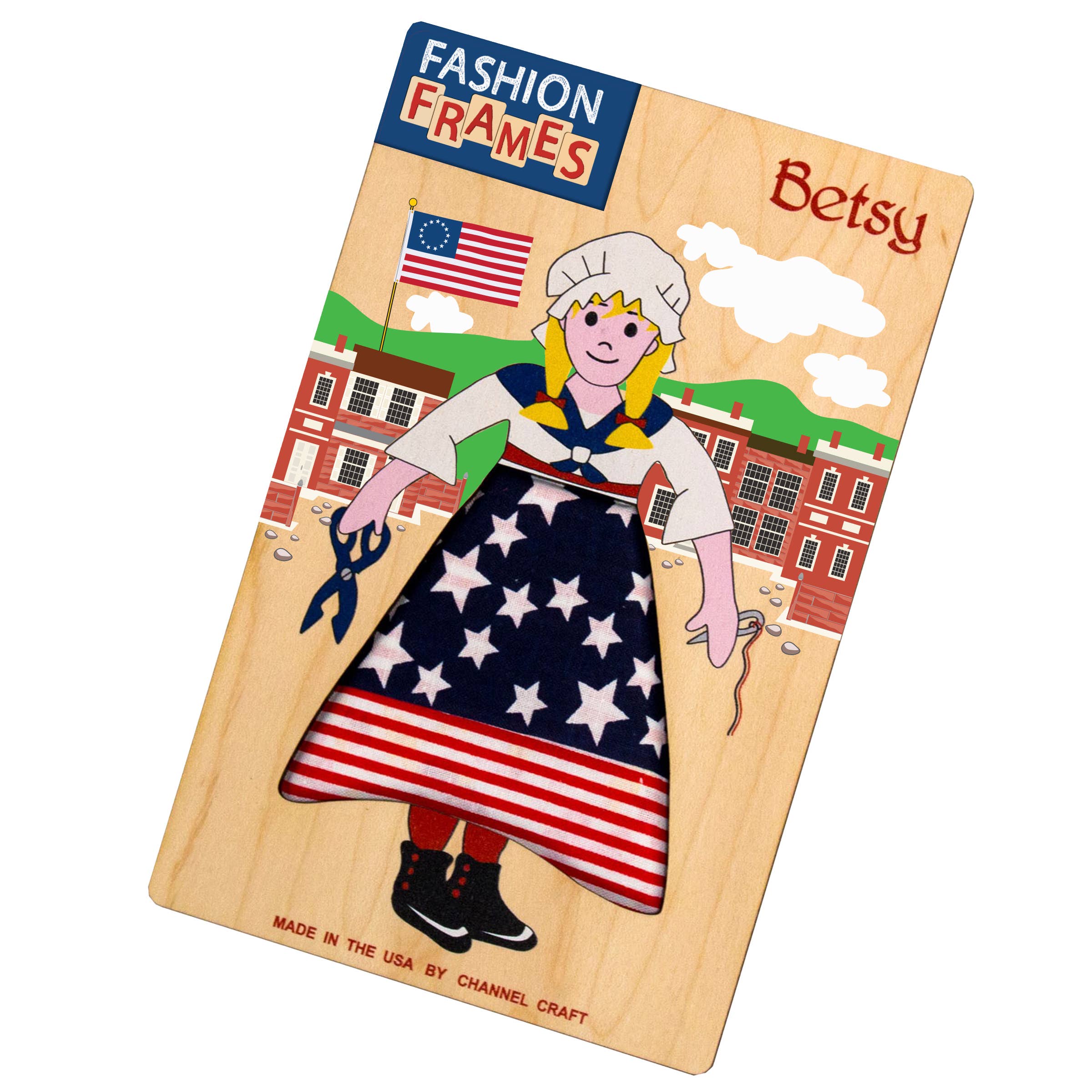 Channel Craft - Wholesale DIY Craft Kit - Kids - Betsy Ross Fashion Frame0