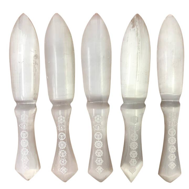 Alliz Trading - Wholesale Spiritual stone/crystal - Selenite 7 Chakra Sword1