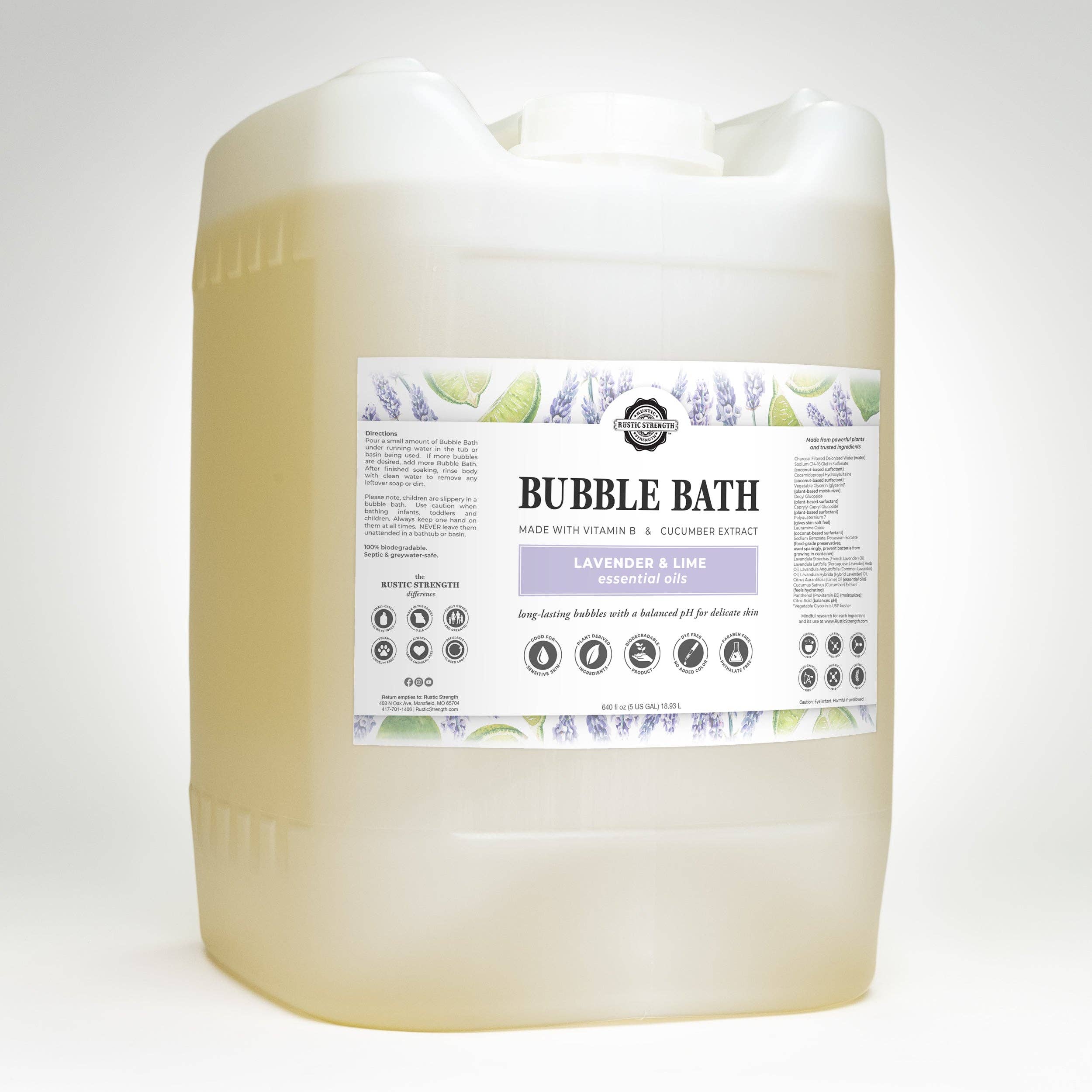 Rustic Strength - Wholesale Bubble Bath - Sulfate-Free Bubble Bath for Sensitive Skin18