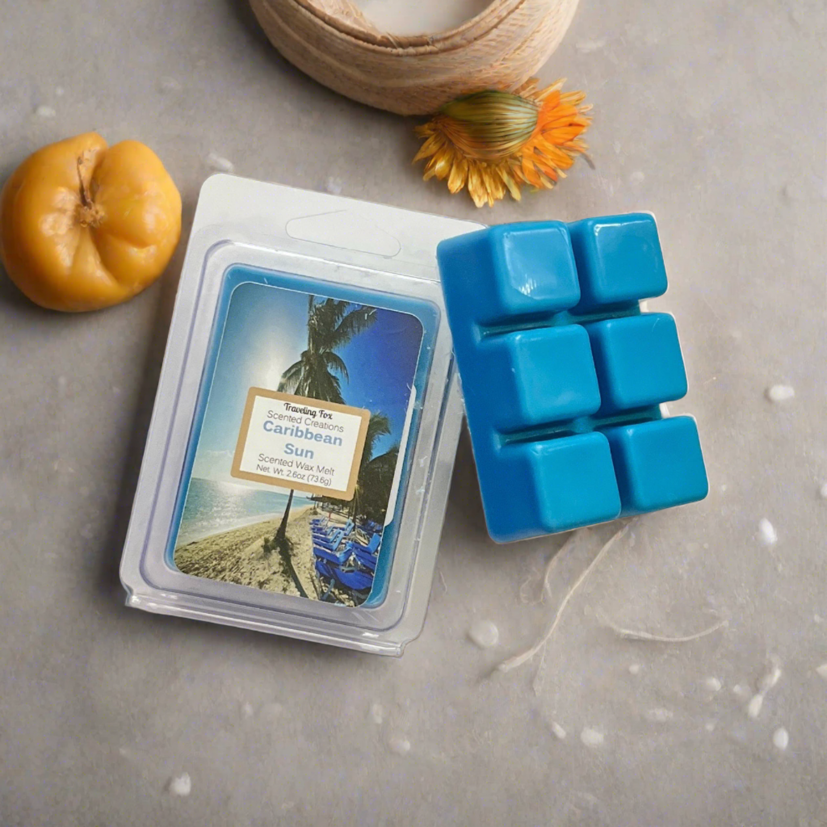 Traveling Fox Scented Creations - Wholesale Wax Melt - Caribbean Sun Melts1