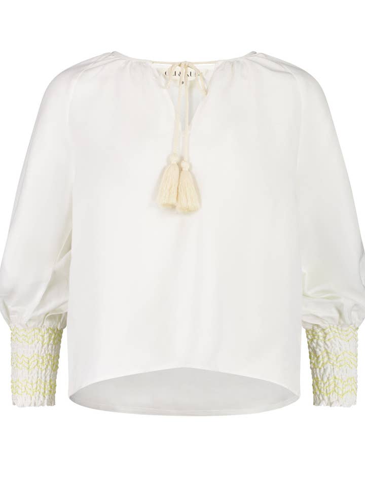 REMY BLOUSE TOP - IVORY for wholesale by Oli and Kubo