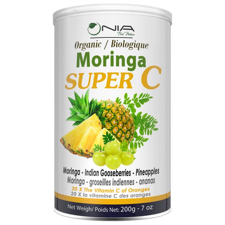 Moringa BIO SUPER C - 200 pour la vente par Nia Pure Nature Inc.
