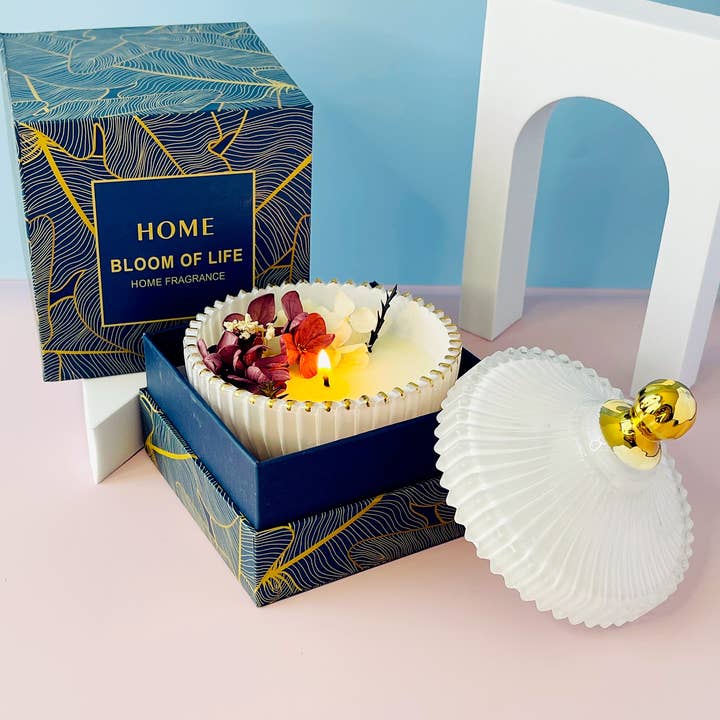 Carol Cao - Wholesale Jar/Filled Candle - Warm and Cozy Candle Rose Jar Candle Handmade Candle Jar3