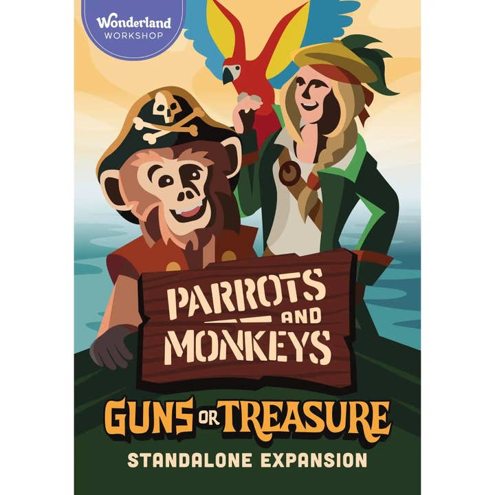 Guns or Treasure: Parrots and Monkeys - Card Game Expansion for wholesale by Poggers