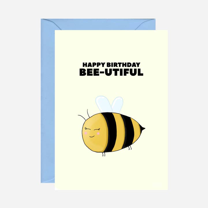 Carte d'anniversaire d'abeille heureuse pour la vente par Pearl Ivy