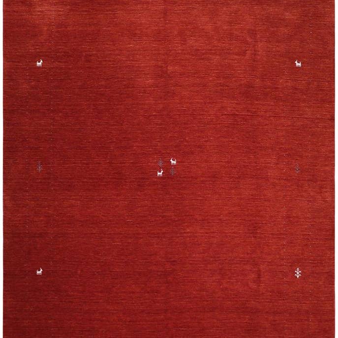 Tapis en laine Gabbeh Blake Rust éclectique - 9'2'' x 11'10'' pour la vente par Arshs Fine Rugs