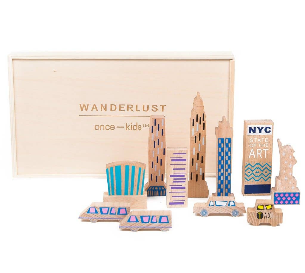 Once Kids - Wholesale Wood Toy - Kids - Wanderlust NEW YORK *Original packaging*2