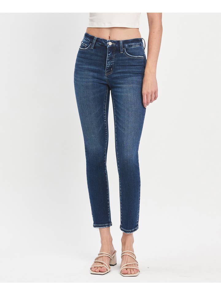 EULOGIZE TUMMY CONTROL HIGH RISE SEAMLESS WB SKINNY JEANS LV1445 for wholesale on Faire