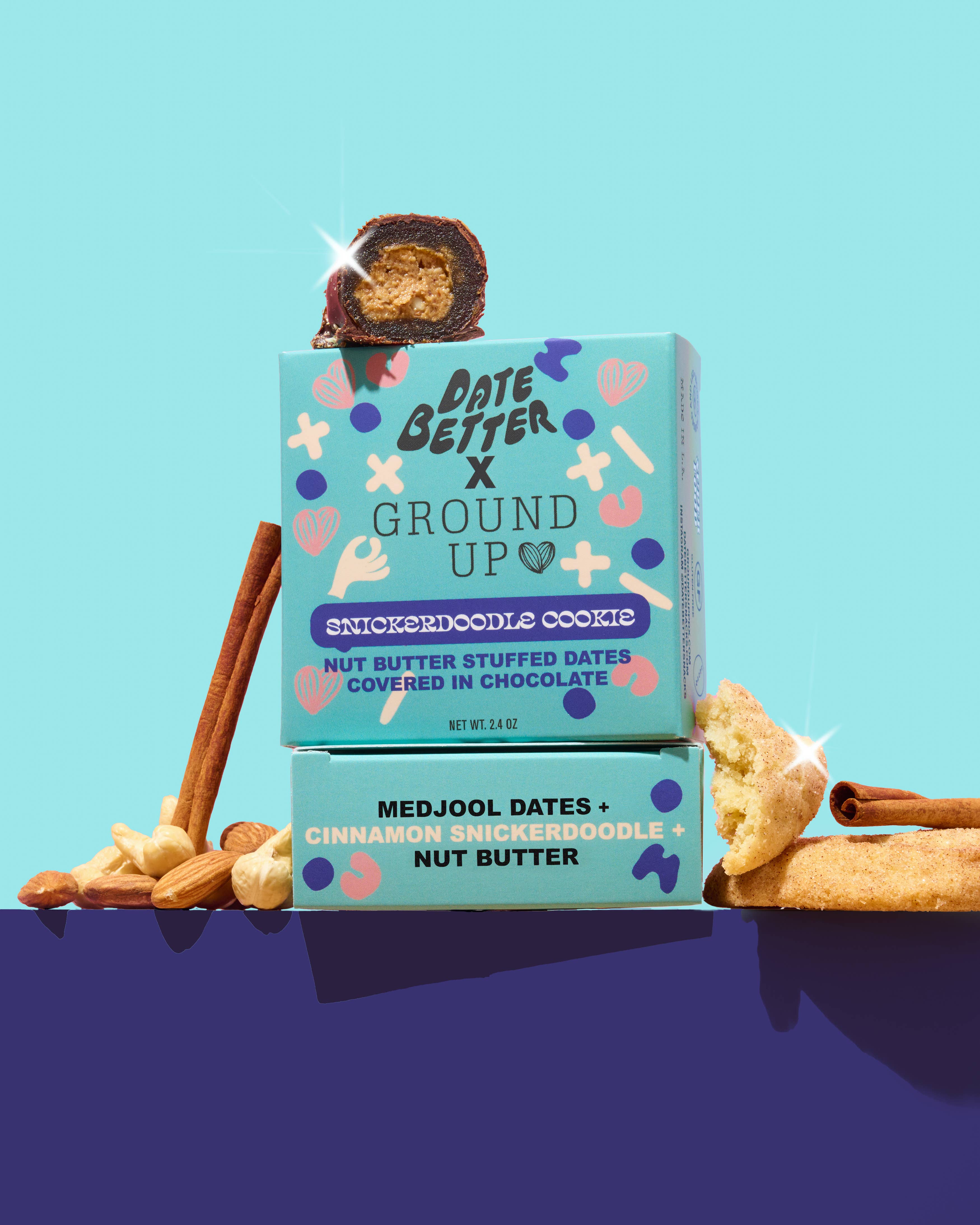 Date Better Snacks - Wholesale Chocolate Covered Sweets - Snickerdoodle Cookie