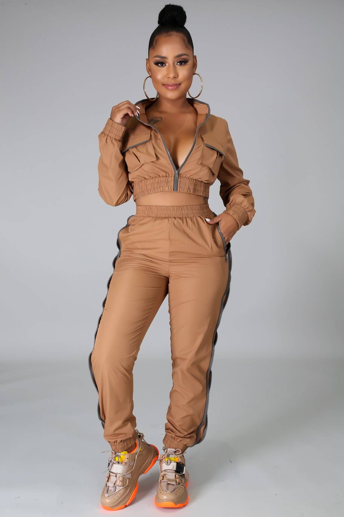 ladies beige dress pants