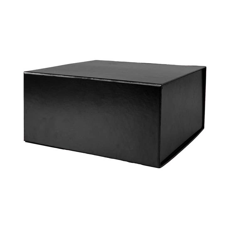 8"x 8"x 4" Collapsable Gift Box w/ Magnetic Square Flap Lid | Matte Black
for wholesale by LA Ribbons Wholesale