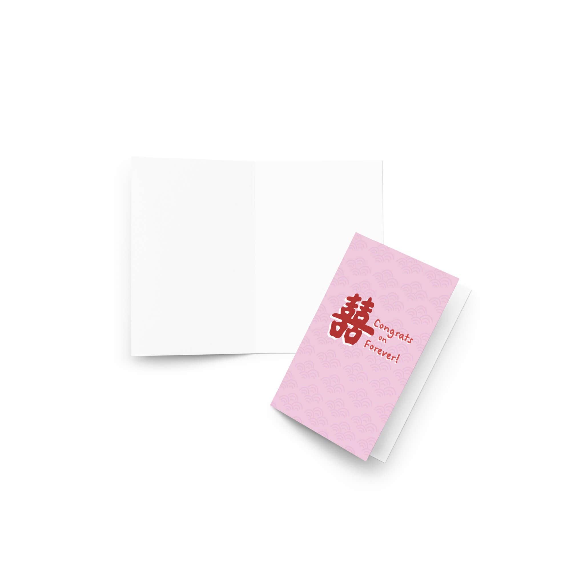 Cute Asian Cards - Vendita all'ingrosso Partecipazioni di nozze - Congratulazioni per Sempre! Biglietti di Nozze Asiatici | Doppia Felicità Cinese Viet7