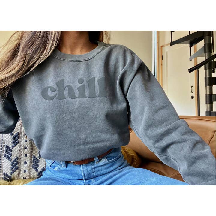 Puff Ink Chill Sweatshirt for wholesale by Self Made Life Co