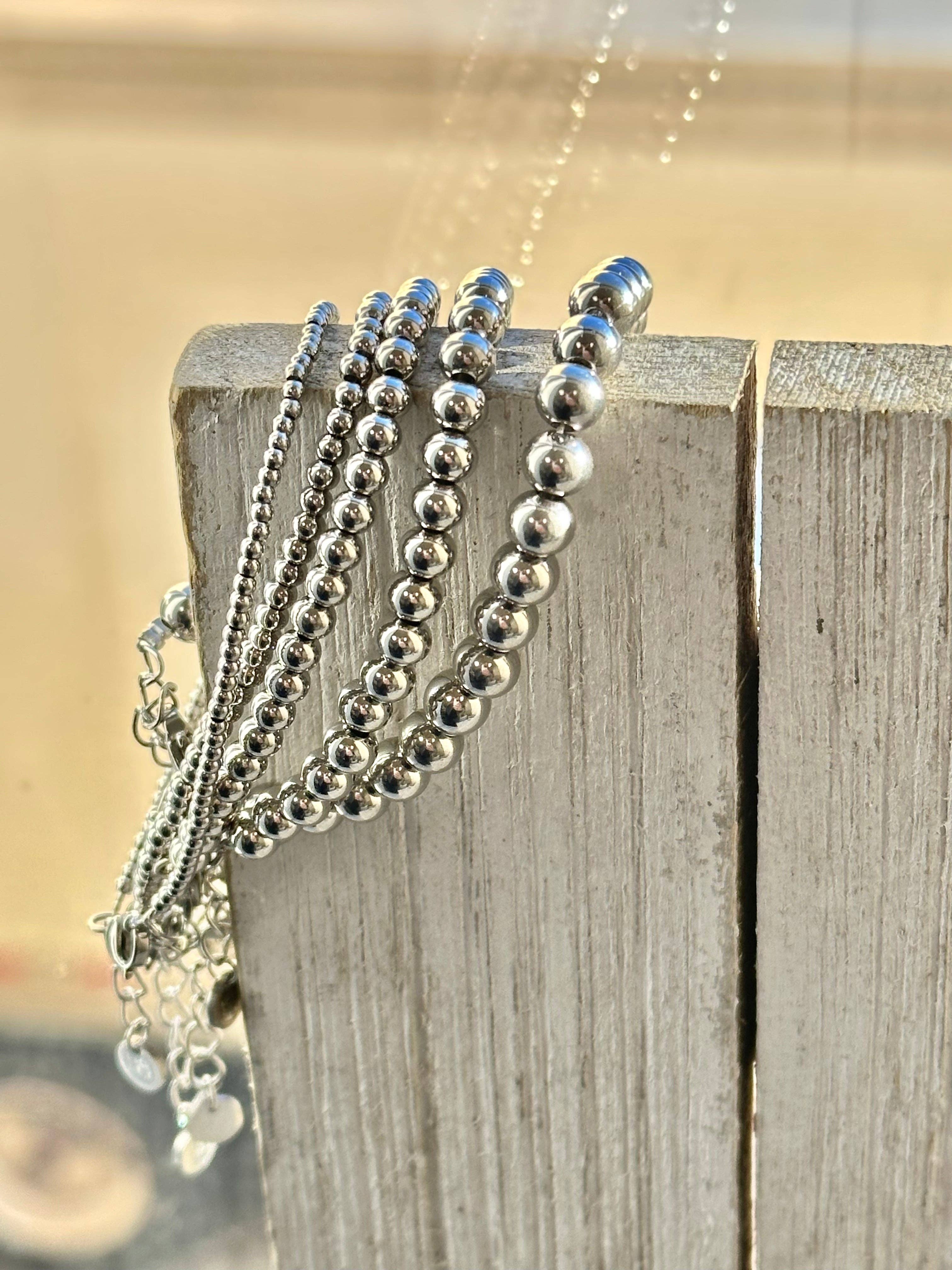 Mack & Rex - Wholesale Beaded Bracelet - SILVER BALL BRACELETS - Stack or Individual2
