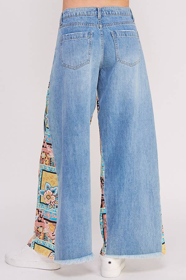 JADE BY JANE – wholesale Jeans - Dam – LAPPTÄCKE MED RAK BENBYXA MED MELLANHÖJD PAISLEYTRYCK4
