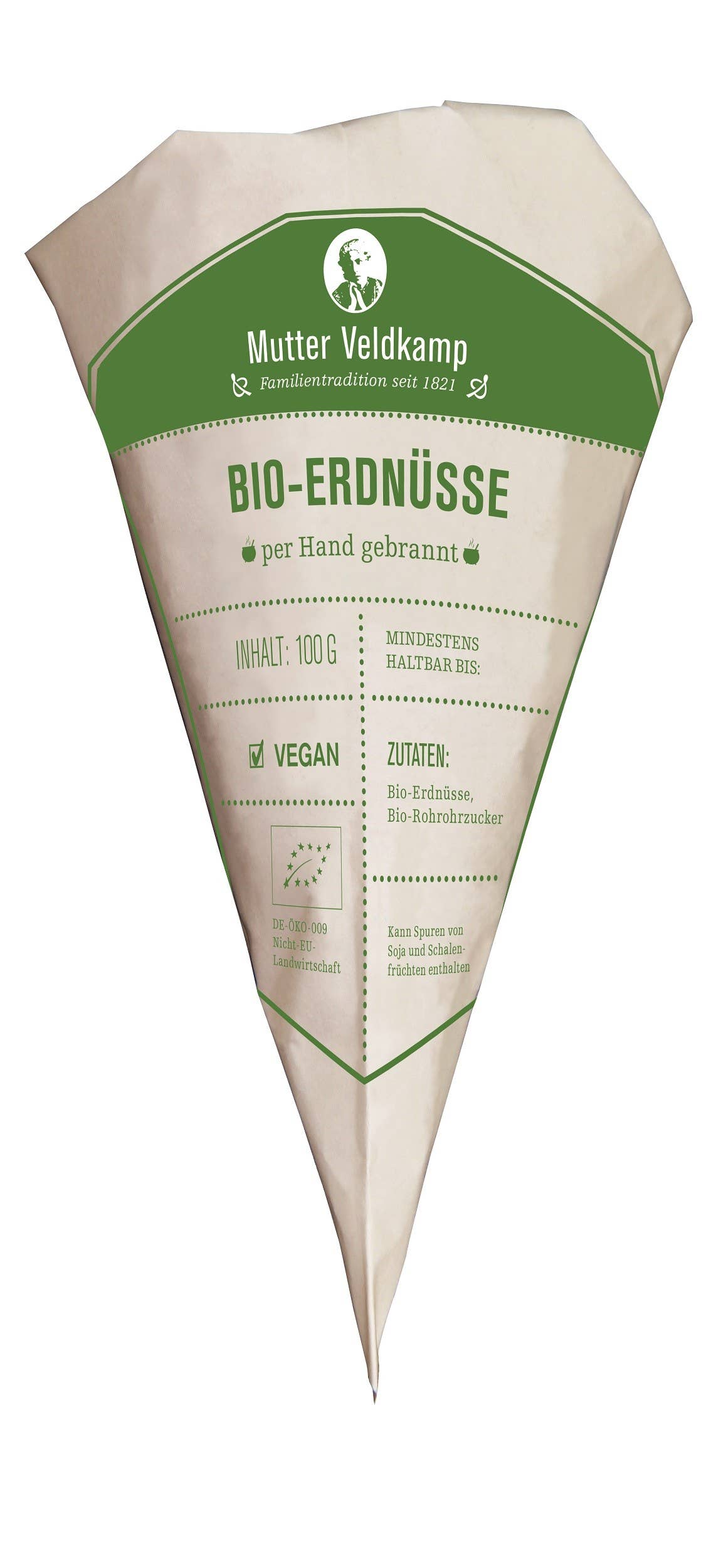 Hamburger Goldmandeln - Wholesale Nuts - Organic peanut cone2