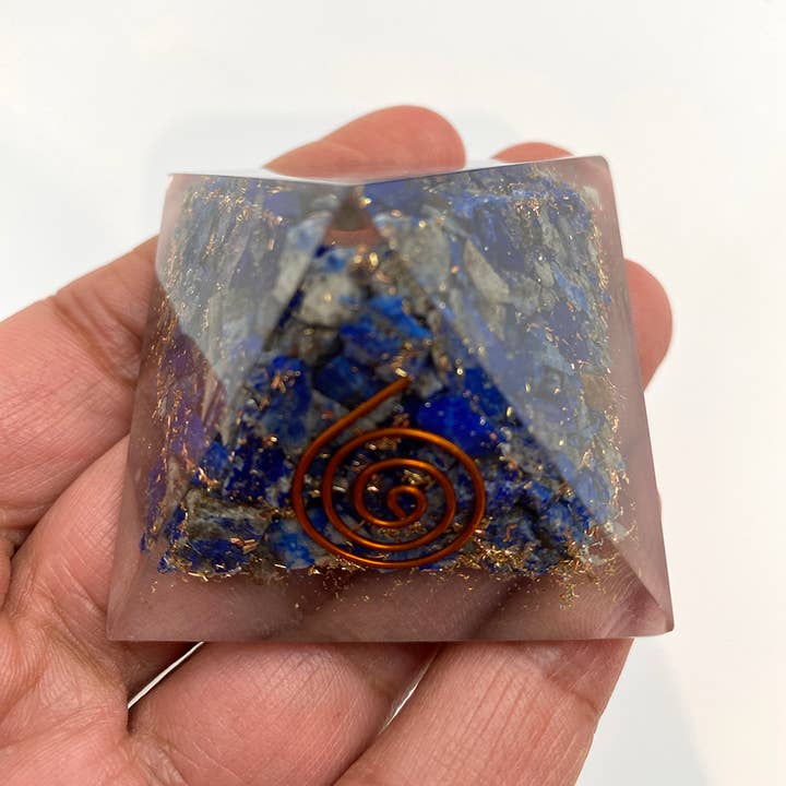 VIE - Vendita all'ingrosso Pietra/cristallo spirituale - Piramide curativa orgonica Reiki, 5,5 cm10