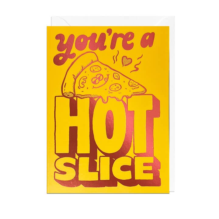 Jolly Awesome – Cartão de amor por atacado – Cartão HOT SLICE FOIL
