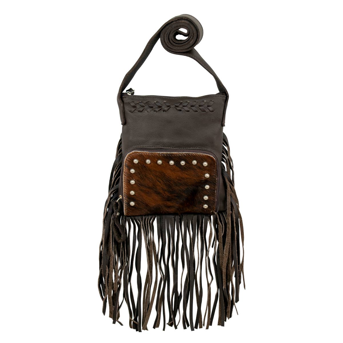 American West - Vendita all'ingrosso Borsa a tracolla - Donna - Borsa a tracolla Cowgirl con frange e tasca frontale11