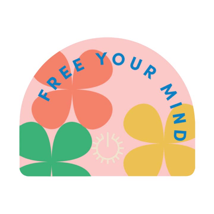 Adesivo «Free Your Mind Self-Care» per la vendita all'ingrosso da parte di Set It Down
