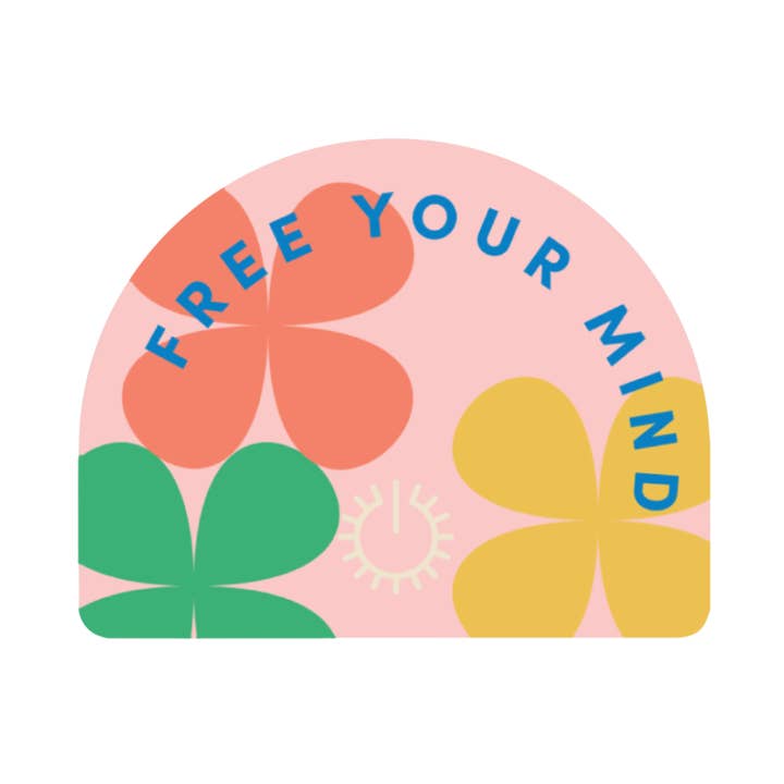 Free Your Mind Self-Care Sticker for wholesale by Set It Down