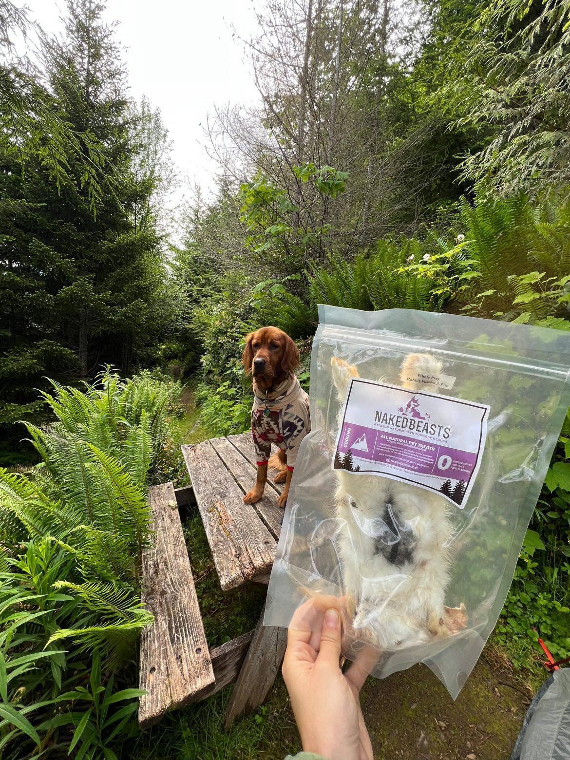 Naked Beasts, Inc. - Wholesale Pet Treats - Dog - Whole Prey Rabbit Fuzzies - Limited Edition7