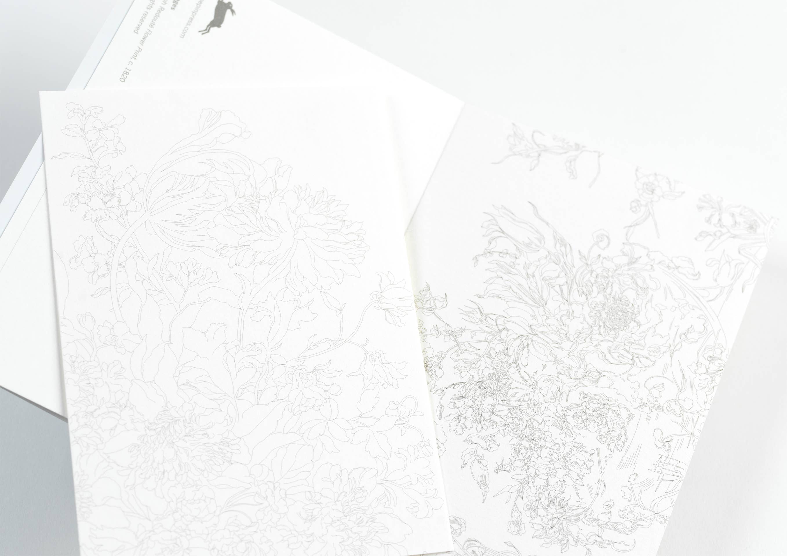 Pepin Press - Vente Assortiment de cartes postales - Livre de cartes postales aquarelle avec images florales2