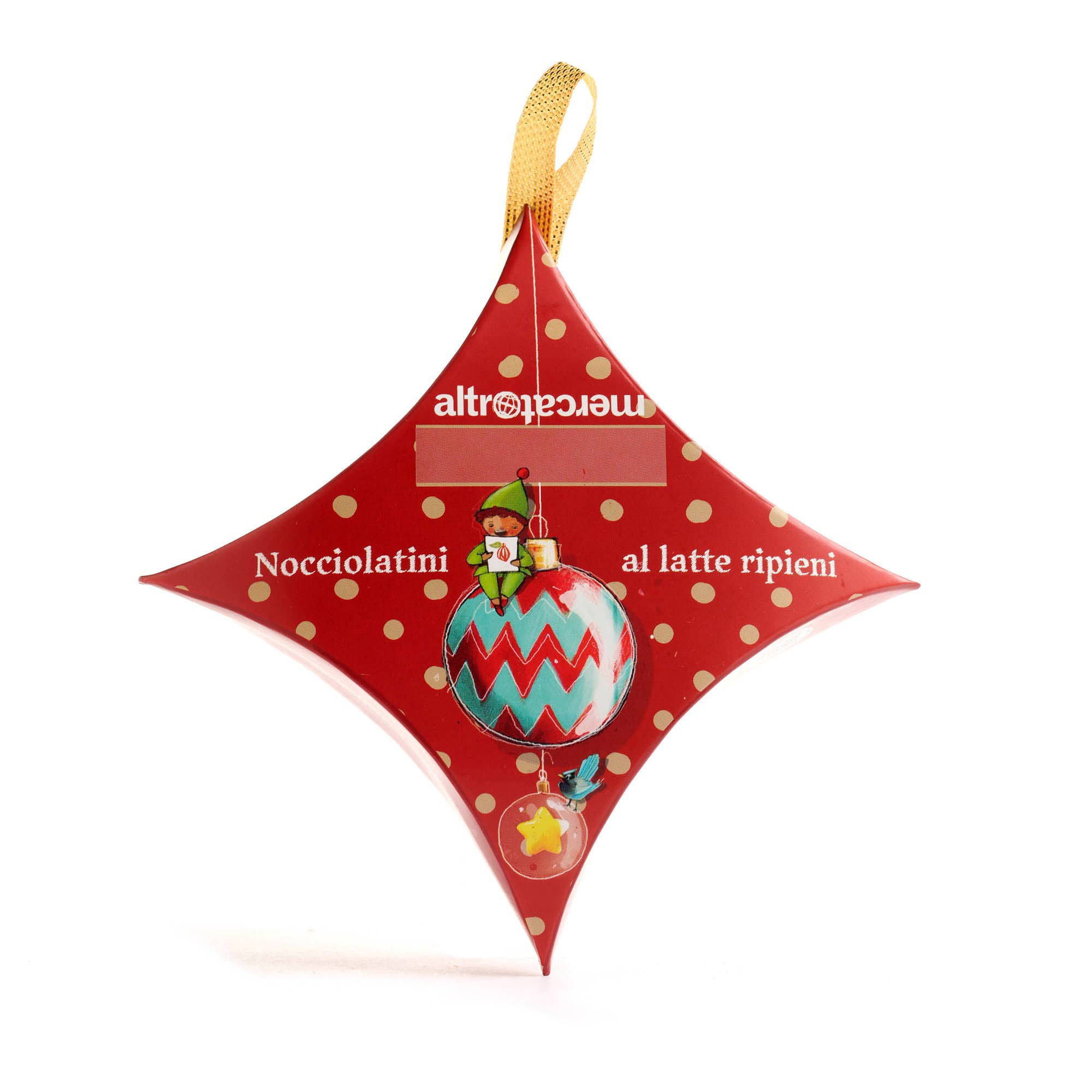 Altromercato - Wholesale Chocolate - Hanging Star-shaped Hazelnut Chocolates 55 g7