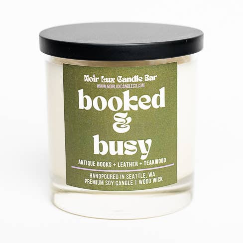 Booked And Busy for wholesale by Noir Lux Candle Co