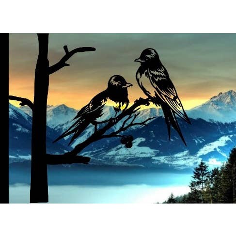 Barn Swallows 15X15 for wholesale by PDR Metal Art and Fab