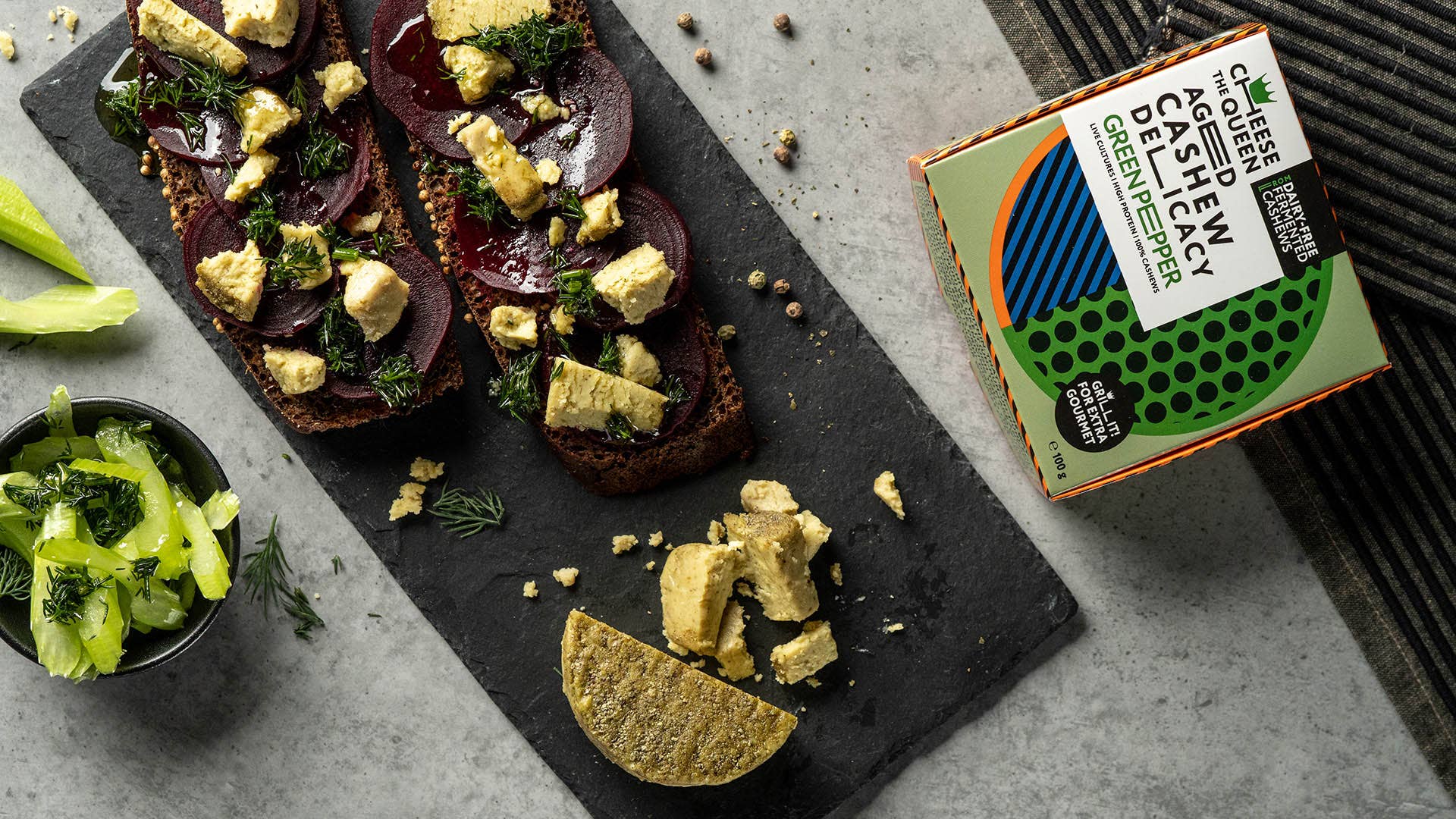 CHEESE THE QUEEN - Wholesale Cheese - Green Pepper 'Cheese the Queen' Aged Cashew Delicacy8