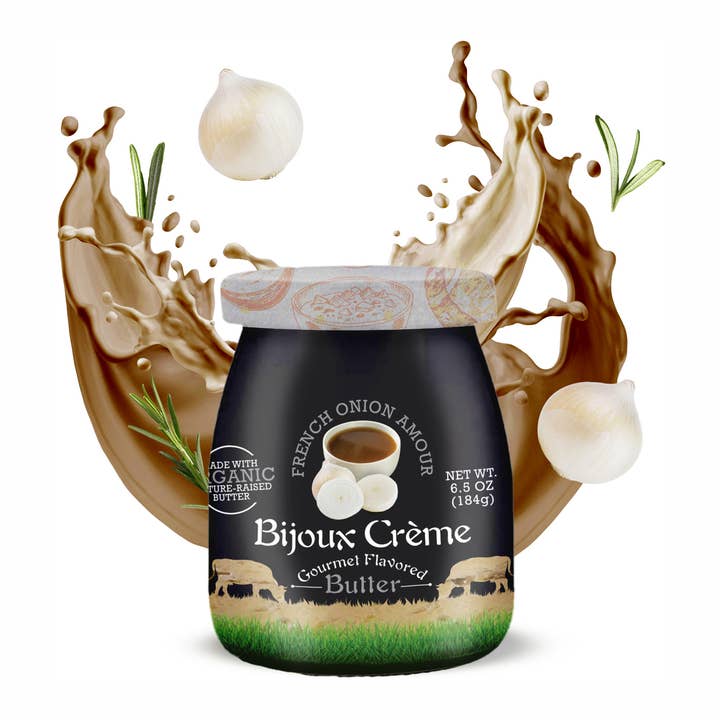 French Onion Amour Gourmet Flavored Butter 6.5 oz for wholesale by Bijoux Crème